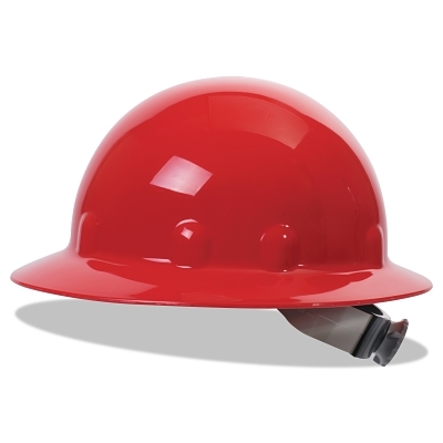RED THERMOPLASTIC SUPERLECTRIC HARD HAT-W/